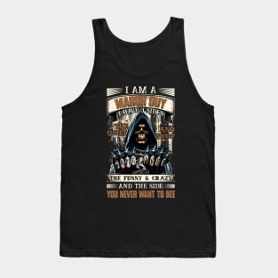 Skull I'm A March Guy I Have 3 Sides Birthday The Quiet & Sweet The Funny & Crazy Tank Top